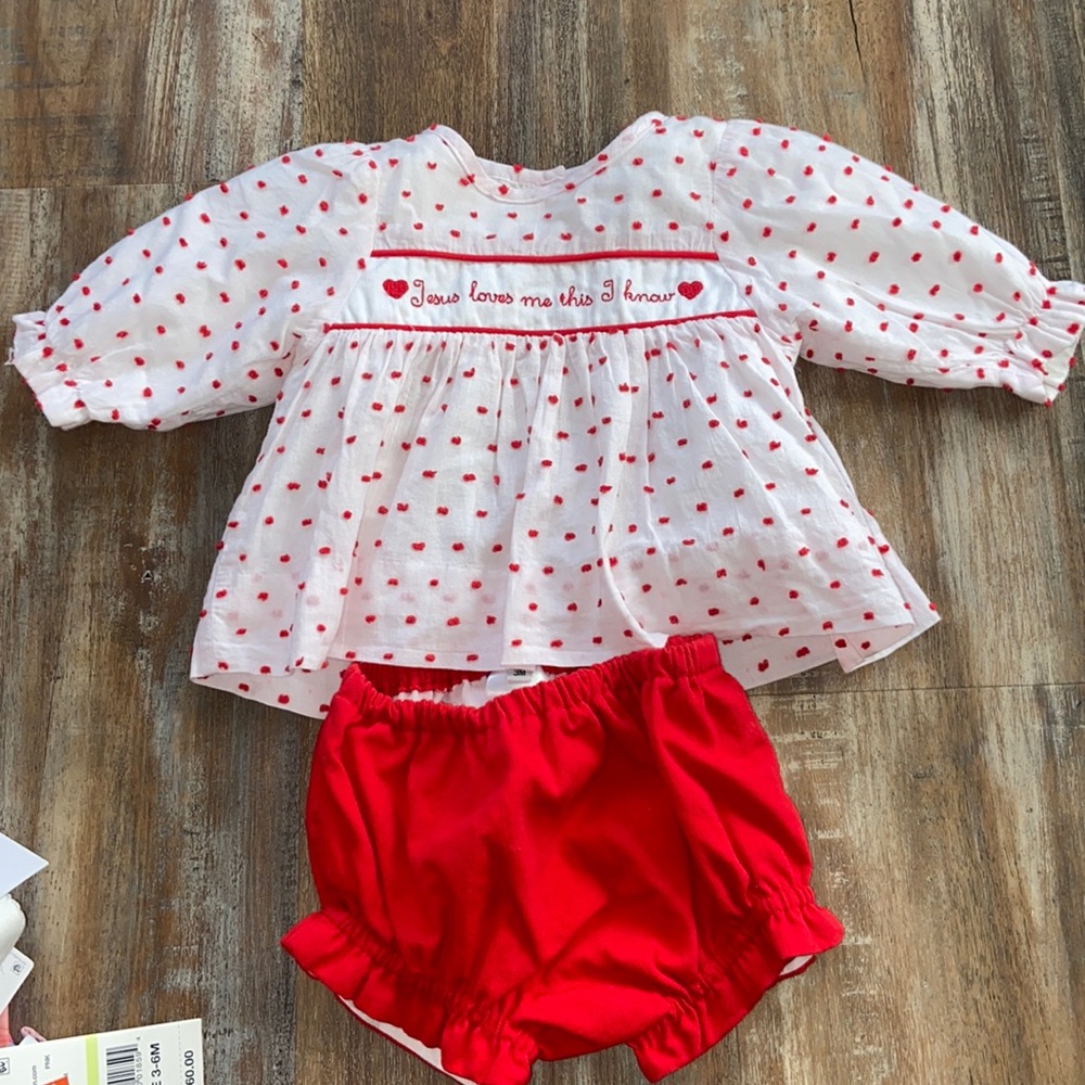 Baby girl smocked set
